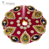 Designer Maroon Laddu Gopal Dress | Krishna Ji Vastra Online