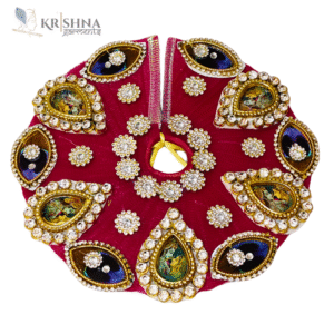 Designer Maroon Laddu Gopal Dress | Krishna Ji Vastra Online